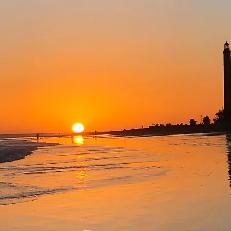 Апартаменты Espectacular En Primera Linea De La Playa Тельде